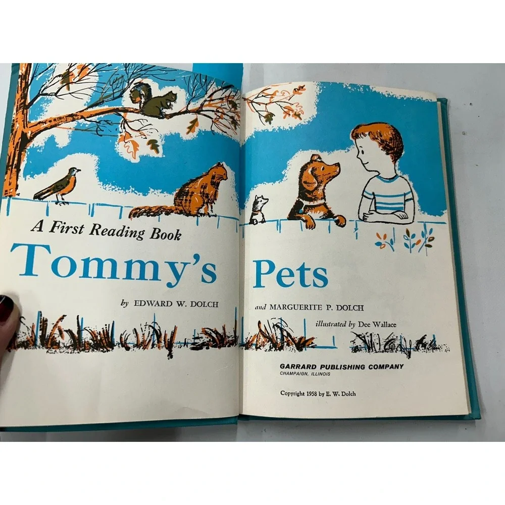 Tommy's Pets Edward W. Dolch 1958 First Reading Book Illustrated‎ Garrard